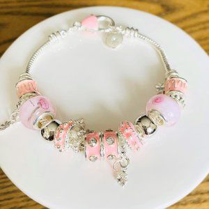 Floral Charm Bracelet
